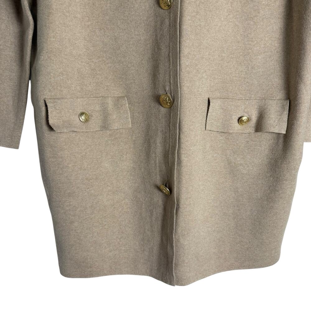 J.Crew Long Giselle Knit Button Front Cardigan Oversized Blazer Dress Size XS - Picture 5 of 9